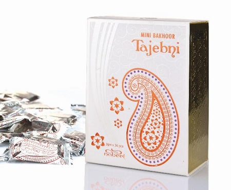 Mini Bakhoor Incense Tajebni by Nabeel (Box of 36 x 3g)