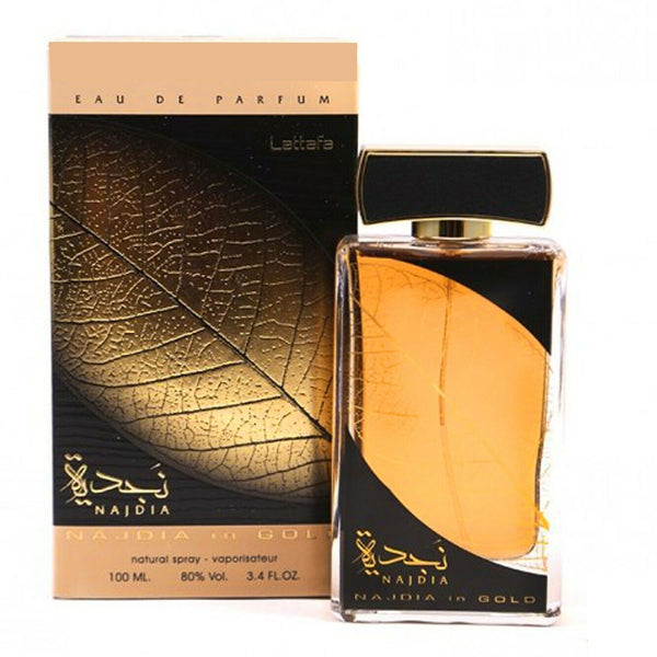 Najdia in Gold - Eau De Parfum Spray (100 ml - 3.4Fl oz) by  Lattafa - Al-Rashad Inc