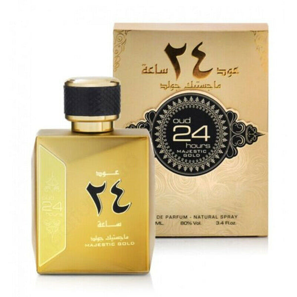 Oud 24 Hours Majestic Gold -  Eau De Parfum - 100ml Spray by Ard Al Zaafaran - Al-Rashad Inc