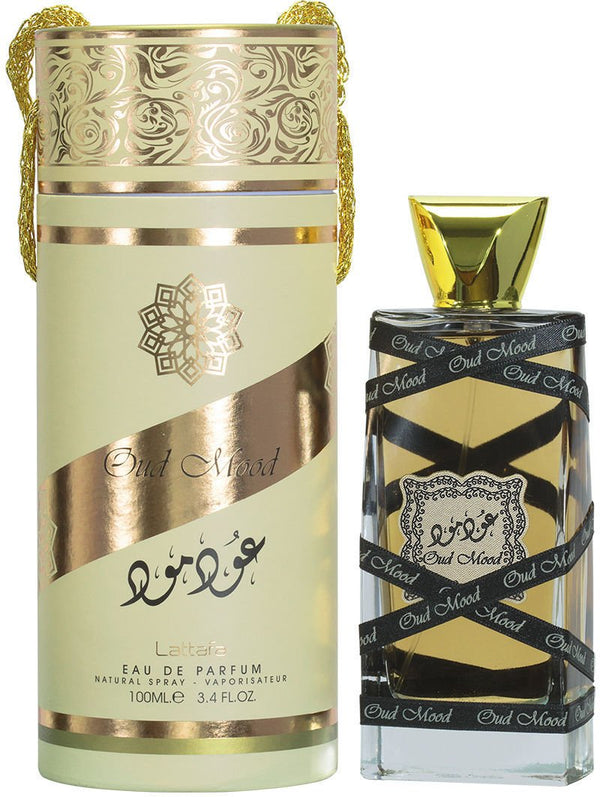 Oud Mood - Eau De Parfum Spray (100 ml - 3.4Fl oz) by Lattafa - Al-Rashad Inc