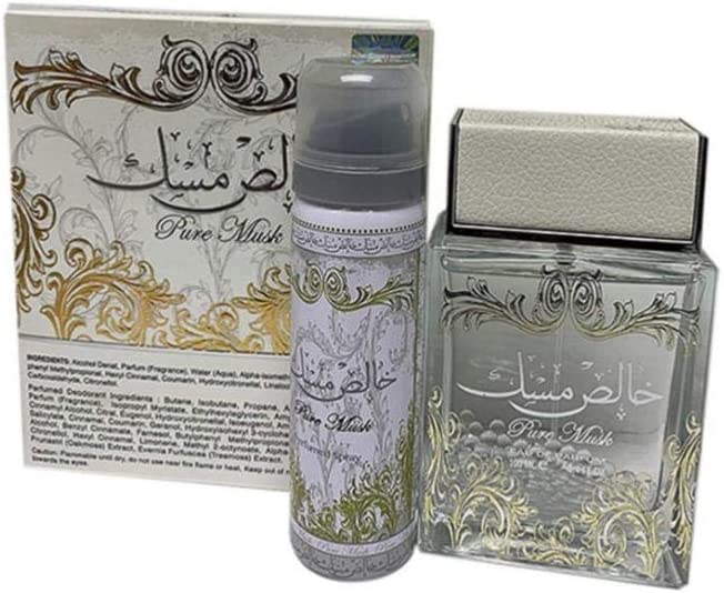 Pure (Khalis) Musk with Deo - Eau De Parfum Spray (100 ml - 3.4Fl oz) by Lattafa - Al-Rashad Inc