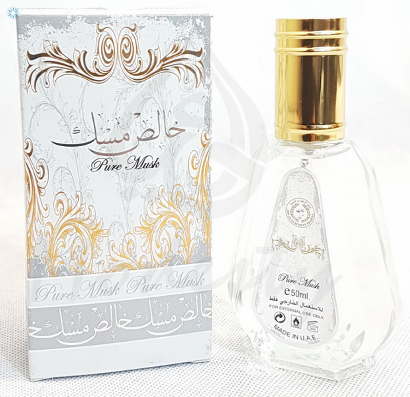 Pure Musk Eau de Parfum Natural Spray by Ard Al Zaafaran Made in UAE 50ml 1.7 fl oz
