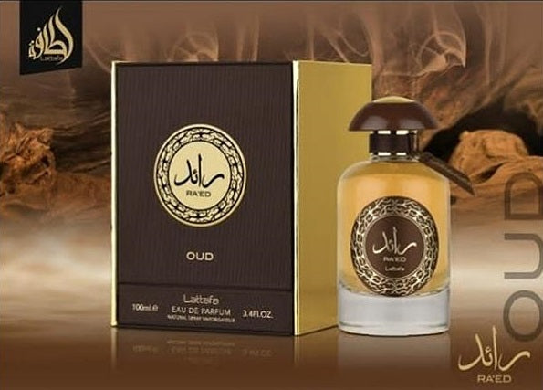 Ra'ed Oud  - Eau De Parfum Spray (100 ml - 3.4Fl oz) by Lattafa - Al-Rashad Inc