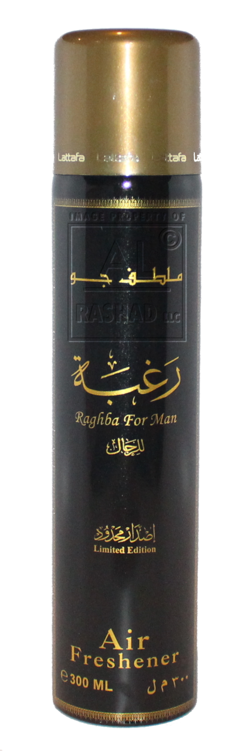 Raghba for Man - Air Freshener by Lattafa (300ml/194g)