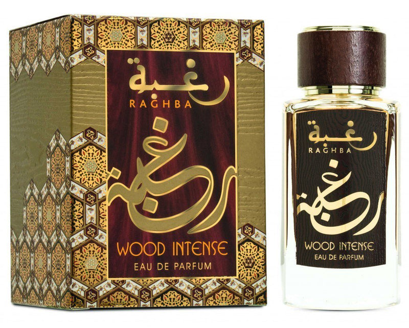 Raghba Wood Intense - Eau De Parfum Spray (100 ml - 3.4Fl oz) by Lattafa - Al-Rashad Inc