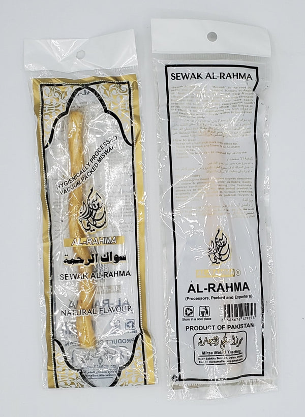 Sewak Al-Rahma - Box of 60 Individually Vacum Packed Miswaks - Al-Rashad Inc