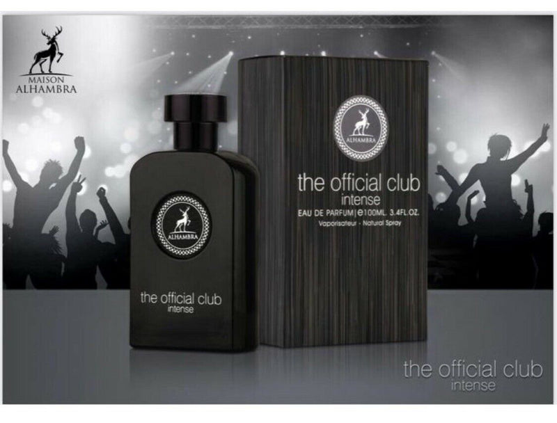 The Official Club Intense - Eau De Parfum Spray (100 ml - 3.4Fl oz) by Maison Alhambra (Lattafa) - Al-Rashad Inc