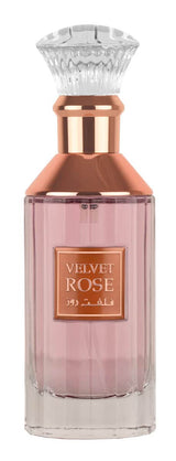 Bottle of Velvet Rose - Eau De Parfum Spray (100 ml - 3.4Fl oz) by Lattafa